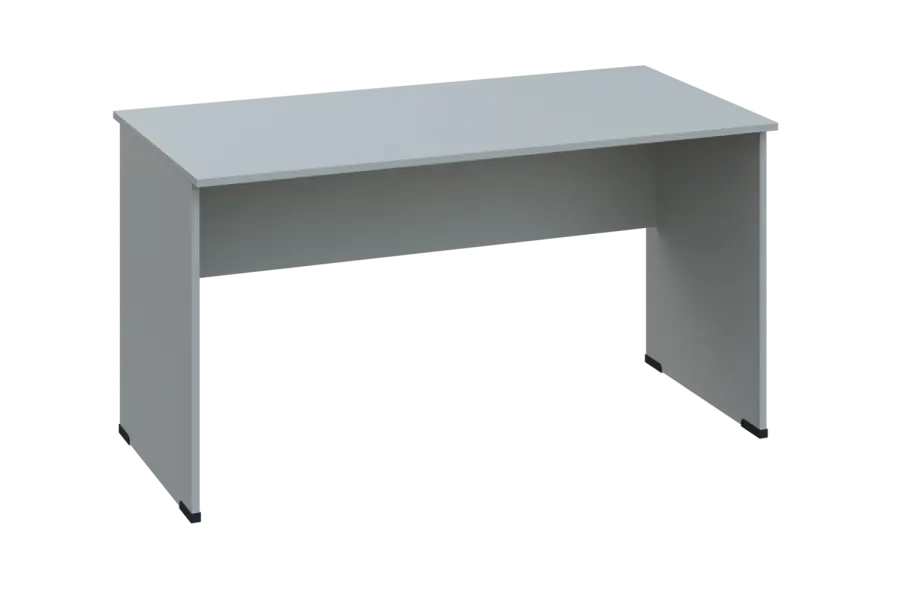 EPL 27 - 14 stůl kancelářský, dřevěná podnož, deska 25 mm, široký 1400 mm, šedá